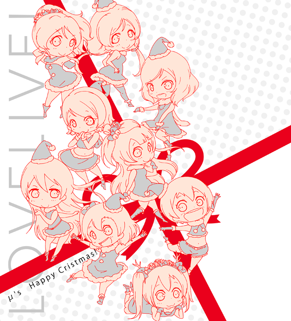 nishikino maki, tojo nozomi, sonoda umi, yazawa nico, ayase eli, and 4 more (love live! and 1 more) drawn by karaagetarou