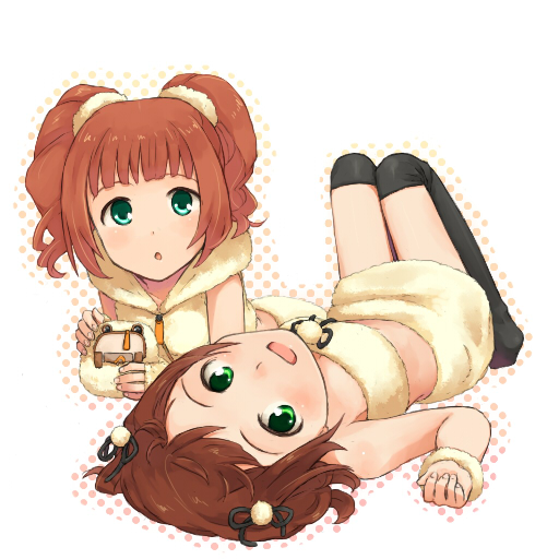 amami haruka and takatsuki yayoi (idolmaster) drawn by himetsuba