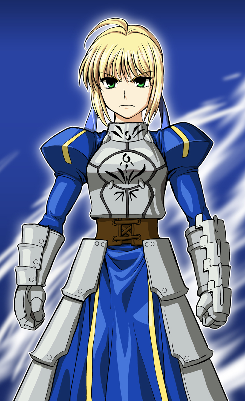 artoria pendragon and saber (fate and 1 more) drawn by g-tetsu