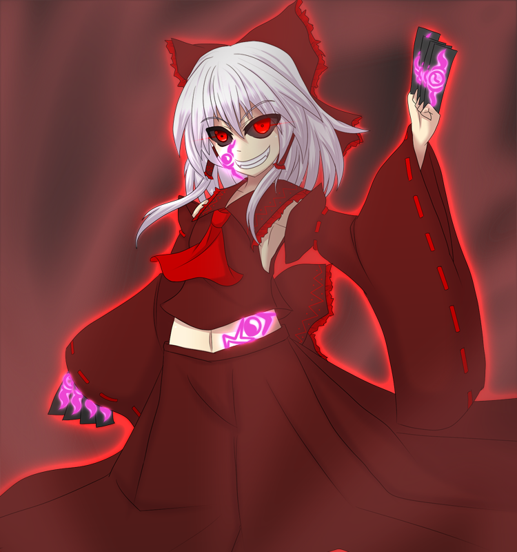 hakurei reimu and maga-reimu (touhou and 1 more) drawn by teoi_(good_chaos)