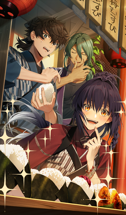 yamato takeru, miyamoto iori, and tawara touta (fate and 1 more) drawn by kiskil-llira