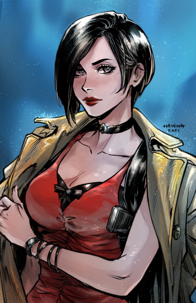 ada wong (resident evil and 1 more) drawn by haining