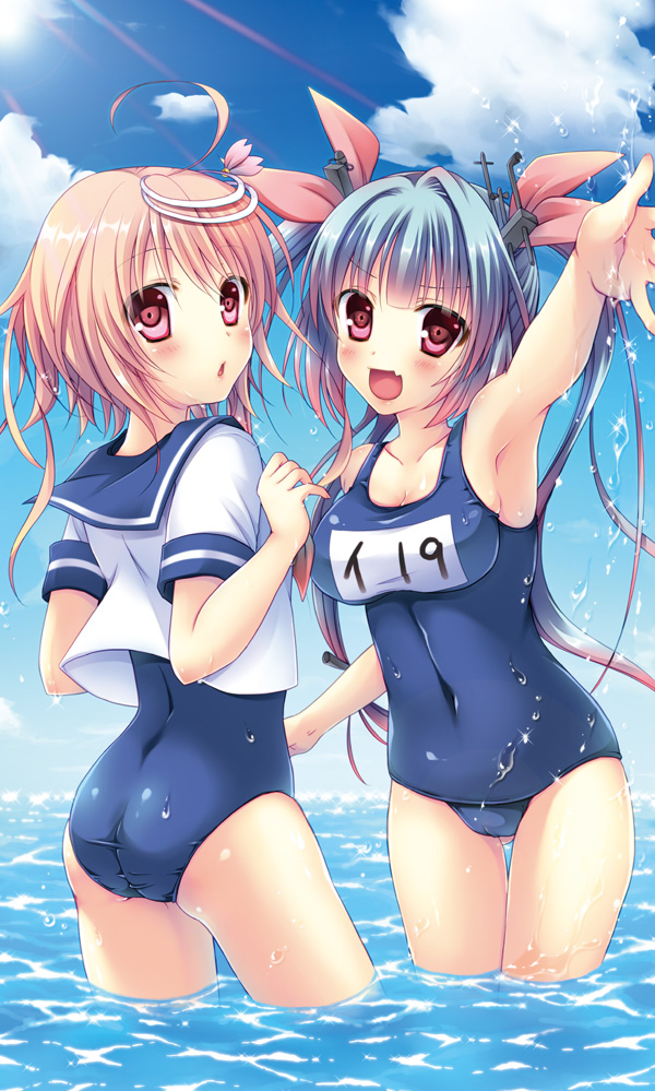 i-19 and i-58 (kantai collection) drawn by sakura_yuu_(sakurairo)