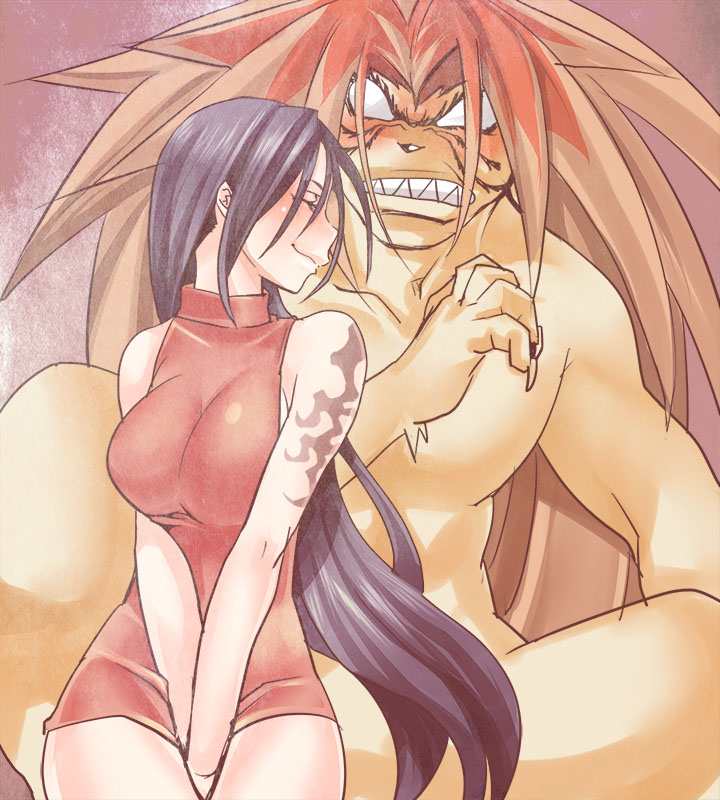 tora and kagari (ushio to tora) drawn by takehachi