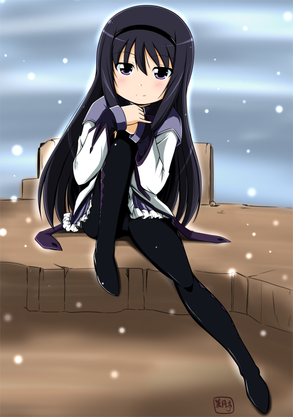 akemi homura (mahou shoujo madoka magica) drawn by mitsuki_(mitsukitei)