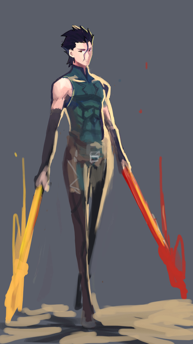 diarmuid ua duibhne (fate and 1 more) drawn by gomooman