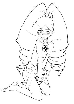 luna platz (mega man and 1 more) drawn by heriyama