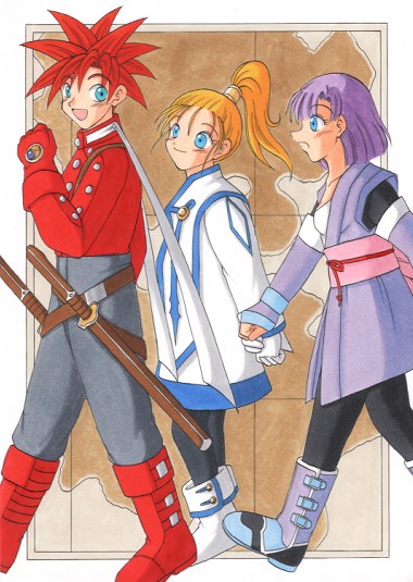 lucca ashtear, colette brunel, lloyd irving, crono, marle, and 1 more (tales of and 2 more)