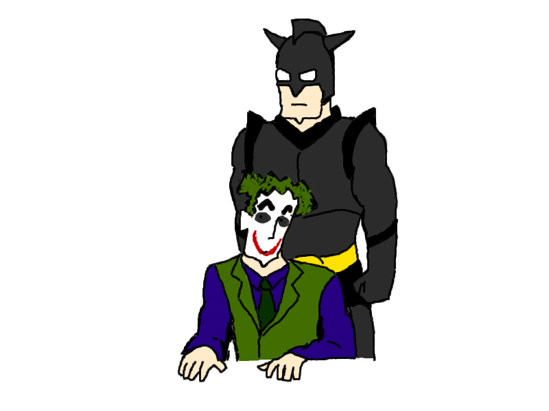 batman and joker (dc comics and 3 more) drawn by hima_puresu