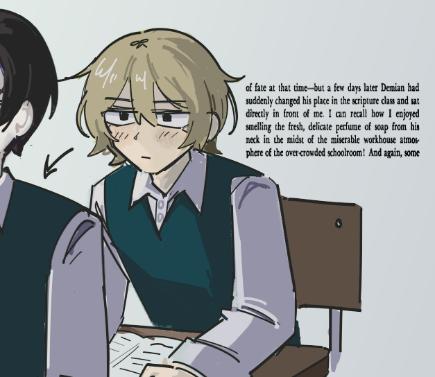 sinclair and demian (project moon and 2 more) drawn by chayre5792