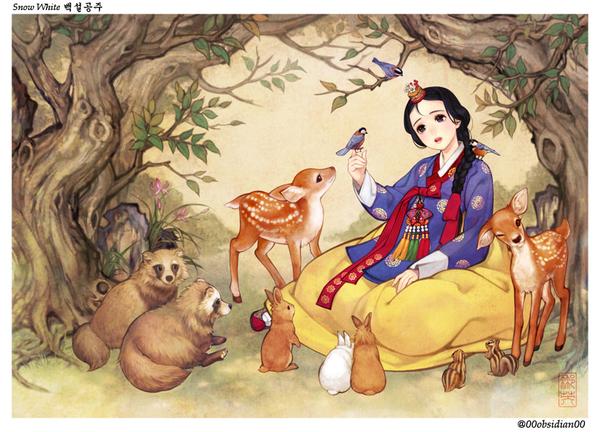 snow white (original and 1 more) drawn by nayoung_wooh