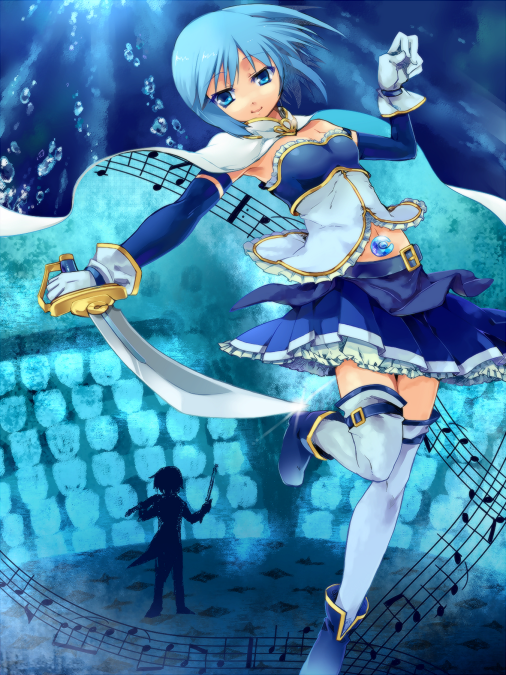 miki sayaka (mahou shoujo madoka magica) drawn by eric_flay