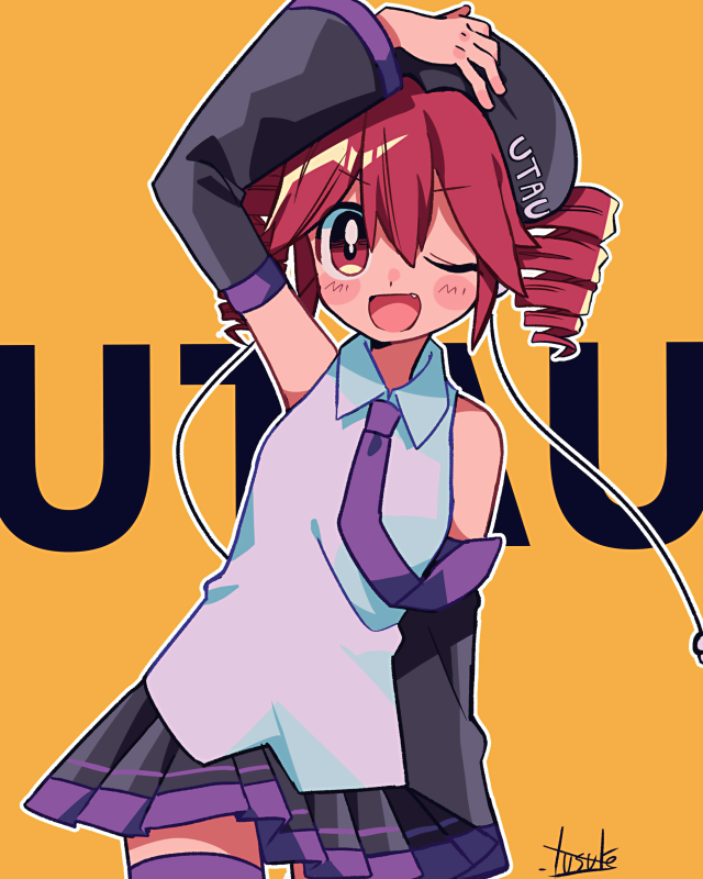 kasane teto and utane uta (utau) drawn by yuusuke-kun