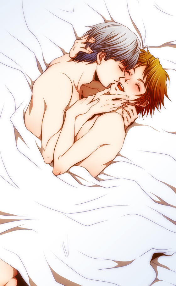 narukami yu and hanamura yousuke (persona and 1 more) drawn by kida_sukizou