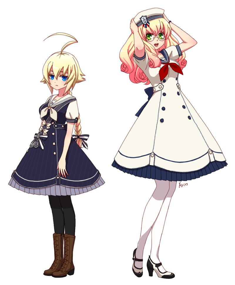 es and trinity glassfield (blazblue and 2 more) drawn by arin66