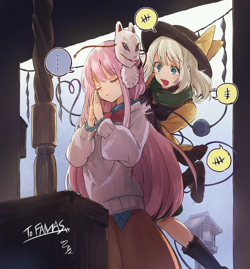 komeiji koishi and hata no kokoro (touhou) drawn by hisona_(suaritesumi)