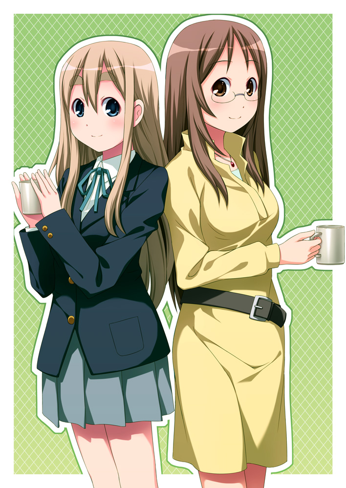 kotobuki tsumugi and yamanaka sawako (k-on!) drawn by sayousuke
