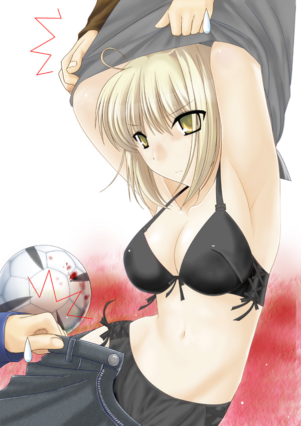 artoria pendragon and saber alter (fate and 1 more) drawn by kizuki_aruchu