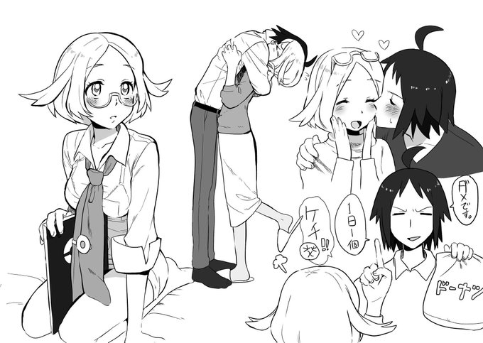 bianca and cheren (pokemon and 1 more) drawn by nashubi_(to_infinity_wow)