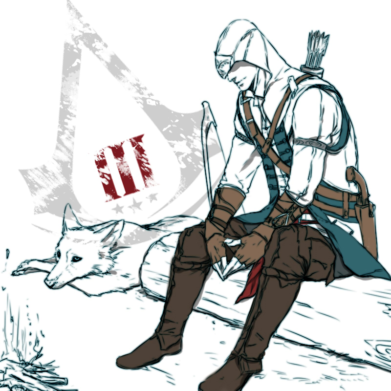 connor kenway (assassin's creed and 1 more) drawn by r-541-e