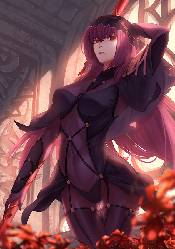 scathach (fate and 1 more) drawn by whitem_(whiteemperor2020)