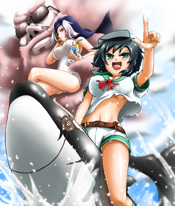 murasa minamitsu, kumoi ichirin, and unzan (touhou) drawn by yazuki_gennojou