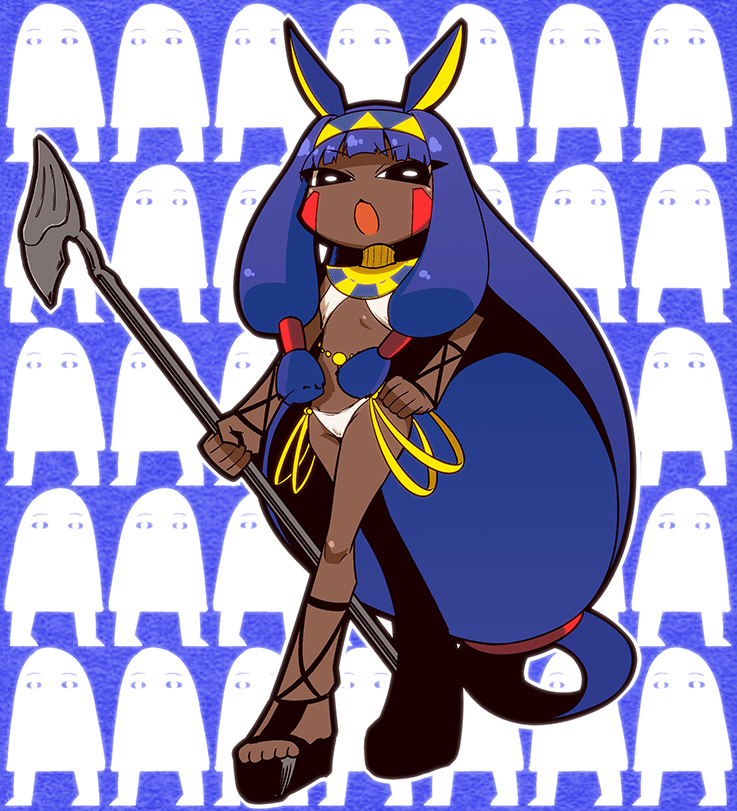 nitocris and medjed (fate and 1 more) drawn by 221_(tsutsuichi)