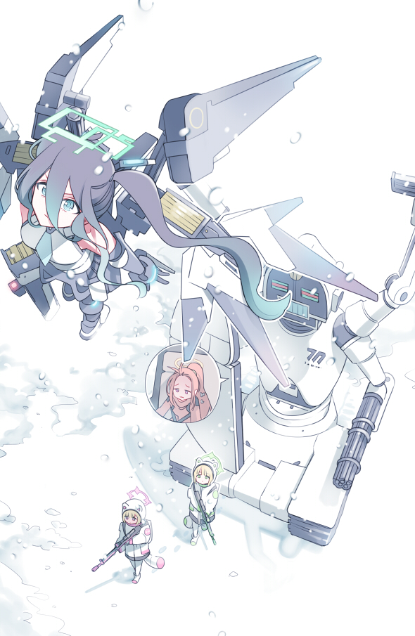 aris, yuzu, avant garde, momoi, and midori (blue archive) drawn by tokomichi