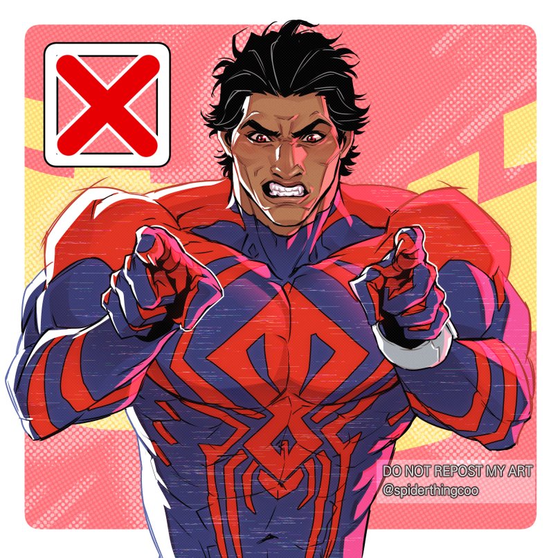 miguel o'hara (marvel and 3 more) drawn by spiderthingcoo