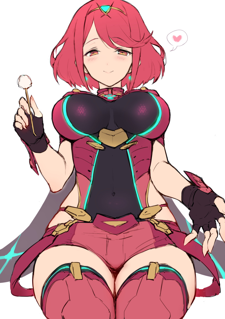 pyra (xenoblade chronicles and 1 more) drawn by haoni