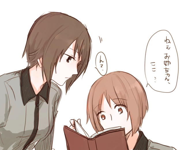nishizumi miho and nishizumi maho (girls und panzer) drawn by uuron_(nkktmrrr)