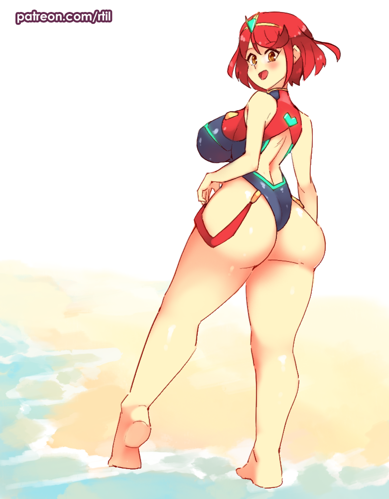 pyra (xenoblade chronicles and 1 more) drawn by rtil