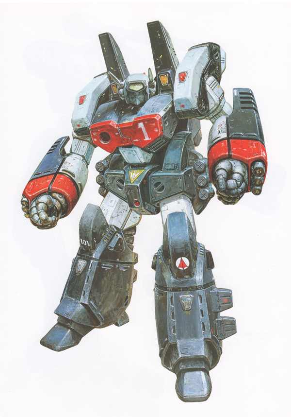 vf-1, vf-1j, and vf-1j armored (macross and 1 more) drawn by takani_yoshiyuki