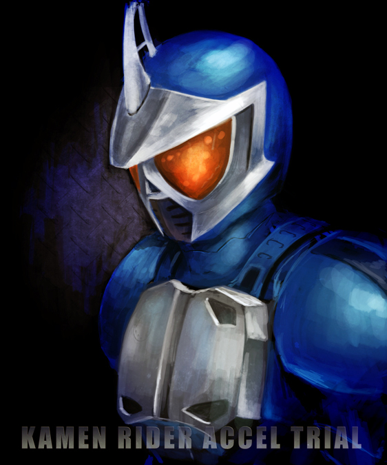 kamen rider accel (kamen rider and 1 more) drawn by akitu_kouta