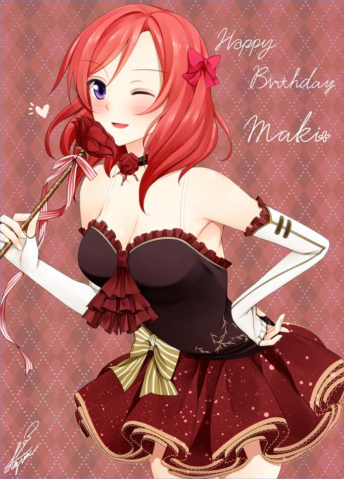 nishikino maki (love live! and 1 more) drawn by suzume_miku