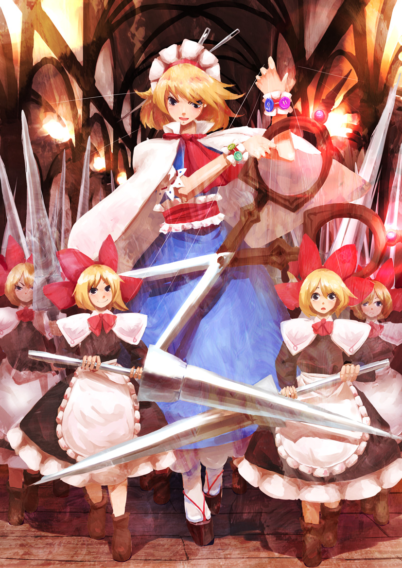alice margatroid and shanghai doll (touhou) drawn by kasuteru