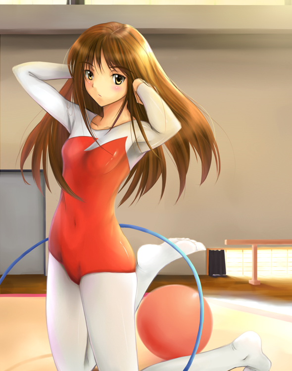 Solo gym hentai petite