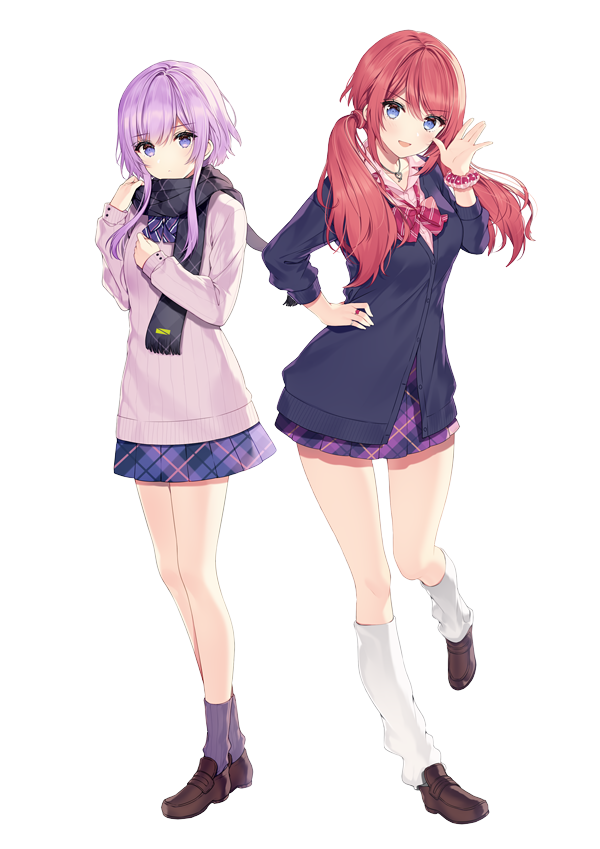 asakura hinata and hiiragi ayaka (ayahina channel) drawn by necomi