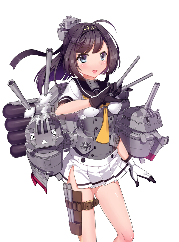 akizuki and chou-10cm-hou-chan (kantai collection) drawn by cnm