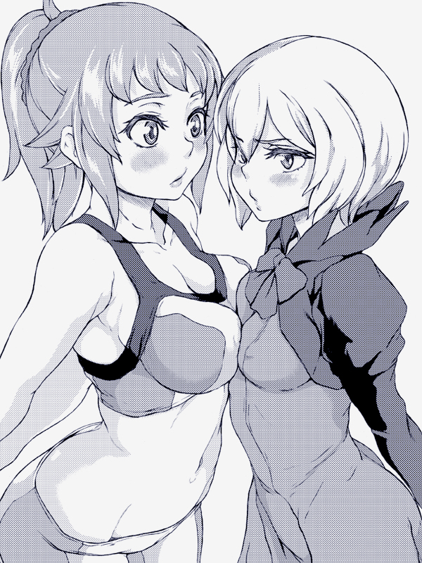 hoshino fumina and kijima shia (gundam and 2 more) drawn by ozawa_reido
