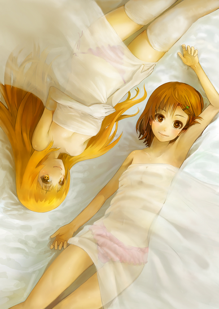 misaka mikoto and shokuhou misaki (toaru majutsu no index and 1 more) drawn by pajant