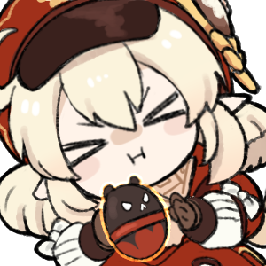 klee and jumpy dumpty (genshin impact) drawn by marimo_jh