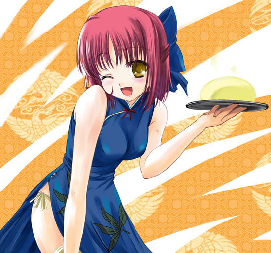 kohaku and mr. chin (tsukihime) drawn by q-gaku