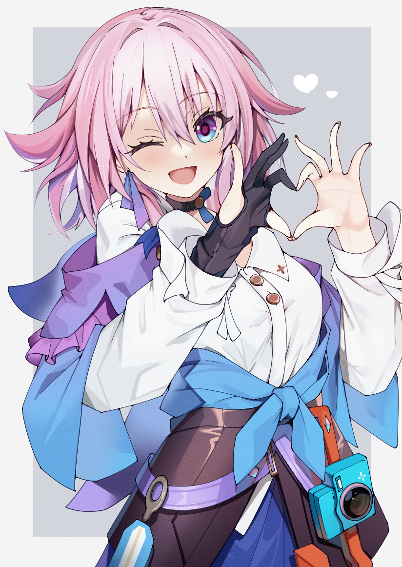 march 7th (honkai and 1 more) drawn by mellow_kaede
