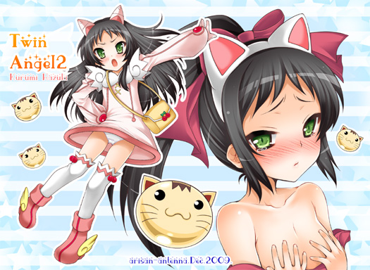 hazuki kurumi (twin angel and 2 more) drawn by koari