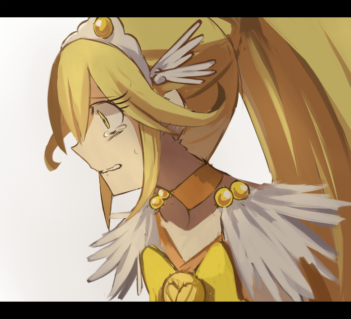 kise yayoi and cure peace (precure and 1 more) drawn by aoki_shizumi