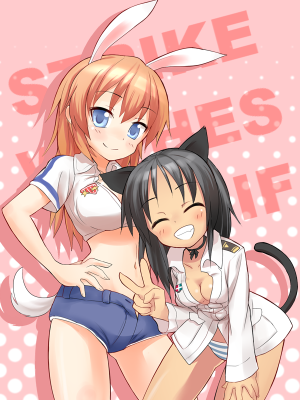 charlotte e. yeager and francesca lucchini (world witches series and 1 more) drawn by fudama