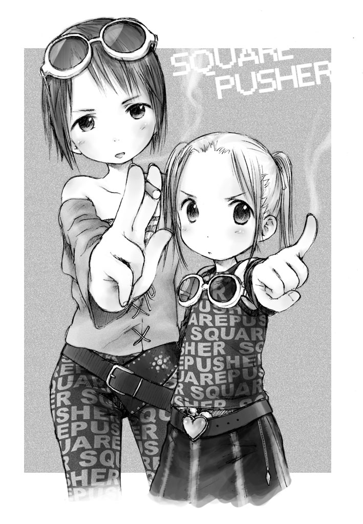 matsuoka miu and itou nobue (ichigo mashimaro) drawn by barasui