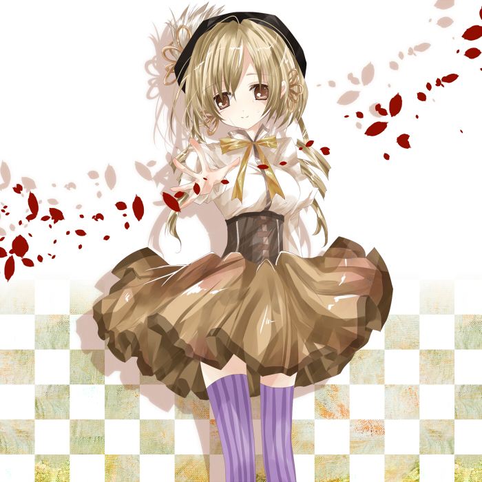 tomoe mami (mahou shoujo madoka magica) drawn by nanase_nao