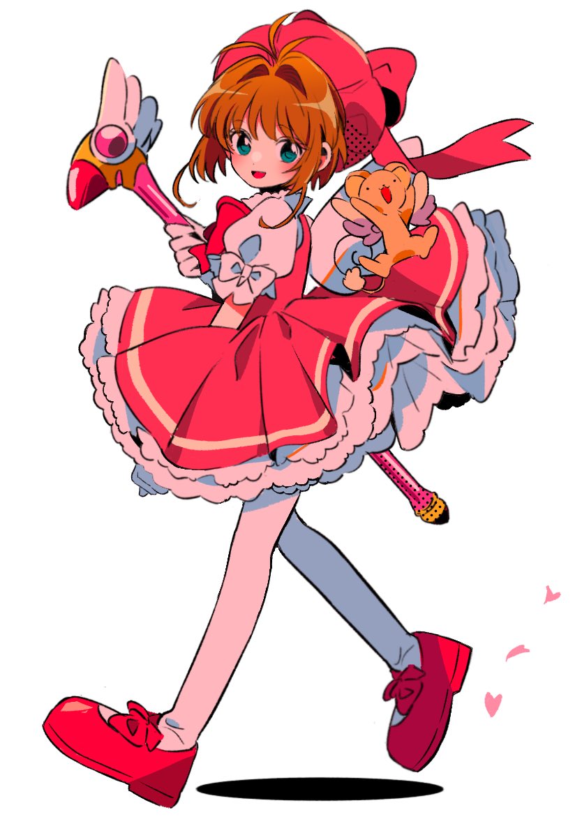 kinomoto sakura and kero (cardcaptor sakura) drawn by sanamaru_(sana79261827)